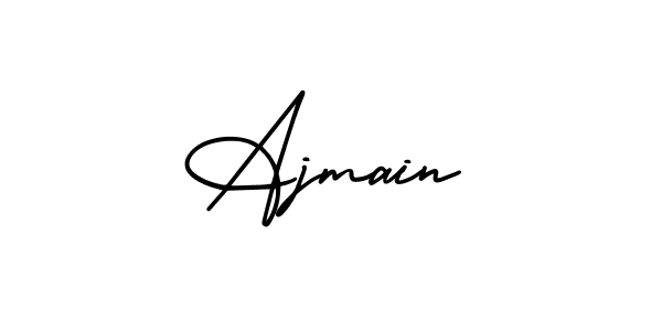 How to Draw Ajmain signature style? AmerikaSignatureDemo-Regular is a latest design signature styles for name Ajmain. Ajmain signature style 3 images and pictures png