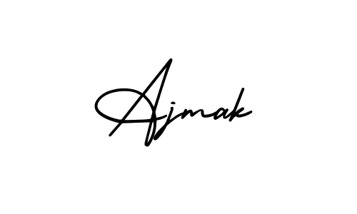 The best way (AmerikaSignatureDemo-Regular) to make a short signature is to pick only two or three words in your name. The name Ajmak include a total of six letters. For converting this name. Ajmak signature style 3 images and pictures png