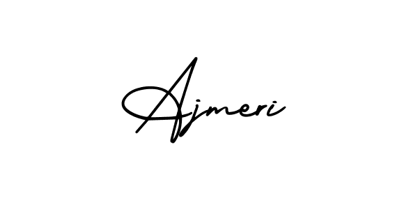 Ajmeri stylish signature style. Best Handwritten Sign (AmerikaSignatureDemo-Regular) for my name. Handwritten Signature Collection Ideas for my name Ajmeri. Ajmeri signature style 3 images and pictures png