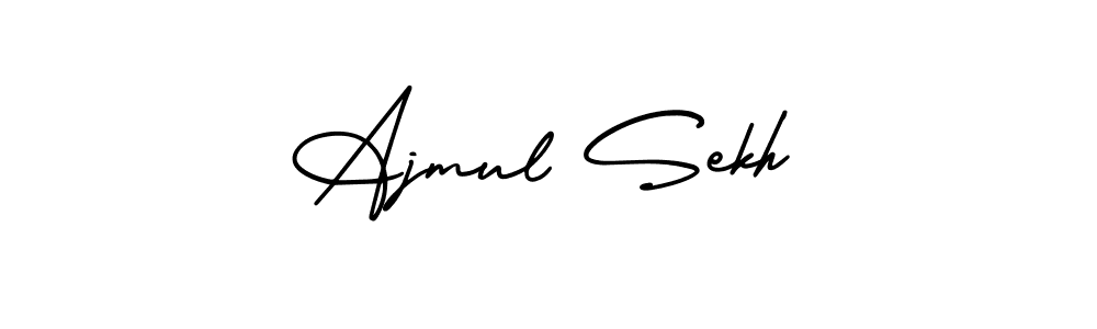 Use a signature maker to create a handwritten signature online. With this signature software, you can design (AmerikaSignatureDemo-Regular) your own signature for name Ajmul Sekh. Ajmul Sekh signature style 3 images and pictures png