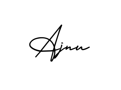 Make a beautiful signature design for name Ajnu. With this signature (AmerikaSignatureDemo-Regular) style, you can create a handwritten signature for free. Ajnu signature style 3 images and pictures png