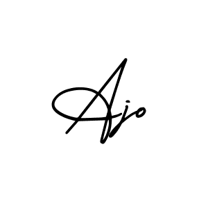 Design your own signature with our free online signature maker. With this signature software, you can create a handwritten (AmerikaSignatureDemo-Regular) signature for name Ajo. Ajo signature style 3 images and pictures png