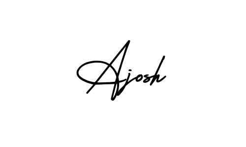 Create a beautiful signature design for name Ajosh. With this signature (AmerikaSignatureDemo-Regular) fonts, you can make a handwritten signature for free. Ajosh signature style 3 images and pictures png