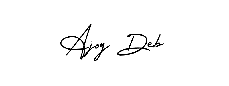 Best and Professional Signature Style for Ajoy Deb. AmerikaSignatureDemo-Regular Best Signature Style Collection. Ajoy Deb signature style 3 images and pictures png