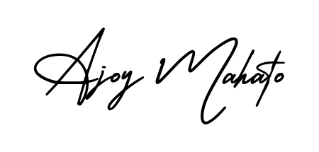 Style your name Ajoy Mahato with confidence using AmerikaSignatureDemo-Regular signature design. Simple, elegant, and ready for immediate document use. Ajoy Mahato signature style 3 images and pictures png