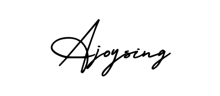 Discover the perfect balance of readability and style for Ajoysing with AmerikaSignatureDemo-Regular font. Create your dream signature today. Ajoysing signature style 3 images and pictures png