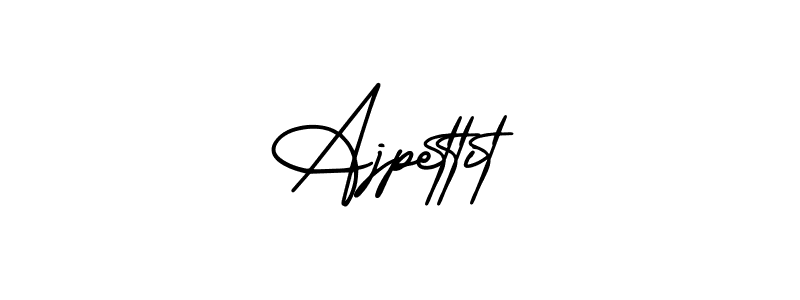 Also You can easily find your signature by using the search form. We will create Ajpettit name handwritten signature images for you free of cost using AmerikaSignatureDemo-Regular sign style. Ajpettit signature style 3 images and pictures png