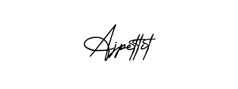 Also You can easily find your signature by using the search form. We will create Ajpettit name handwritten signature images for you free of cost using AmerikaSignatureDemo-Regular sign style. Ajpettit signature style 3 images and pictures png