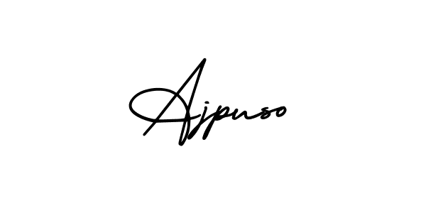 Make a short Ajpuso signature style. Manage your documents anywhere anytime using AmerikaSignatureDemo-Regular. Create and add eSignatures, submit forms, share and send files easily. Ajpuso signature style 3 images and pictures png