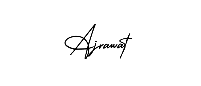 Similarly AmerikaSignatureDemo-Regular is the best handwritten signature design. Signature creator online .You can use it as an online autograph creator for name Ajrawat. Ajrawat signature style 3 images and pictures png