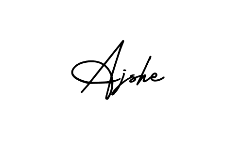 Make a short Ajshe signature style. Manage your documents anywhere anytime using AmerikaSignatureDemo-Regular. Create and add eSignatures, submit forms, share and send files easily. Ajshe signature style 3 images and pictures png