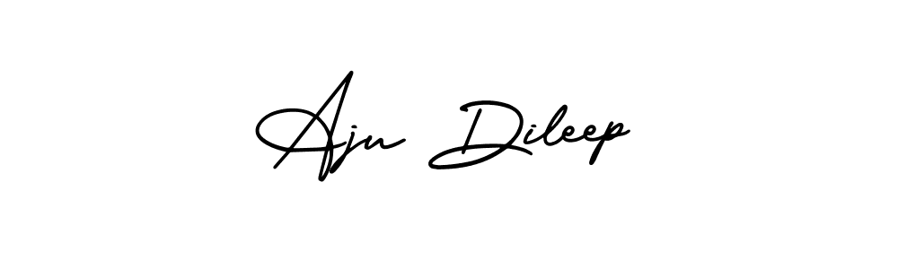 Make a short Aju Dileep signature style. Manage your documents anywhere anytime using AmerikaSignatureDemo-Regular. Create and add eSignatures, submit forms, share and send files easily. Aju Dileep signature style 3 images and pictures png