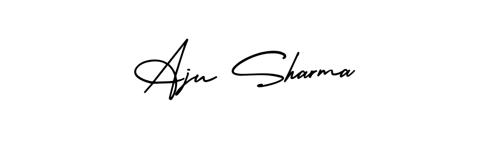 Use a signature maker to create a handwritten signature online. With this signature software, you can design (AmerikaSignatureDemo-Regular) your own signature for name Aju Sharma. Aju Sharma signature style 3 images and pictures png