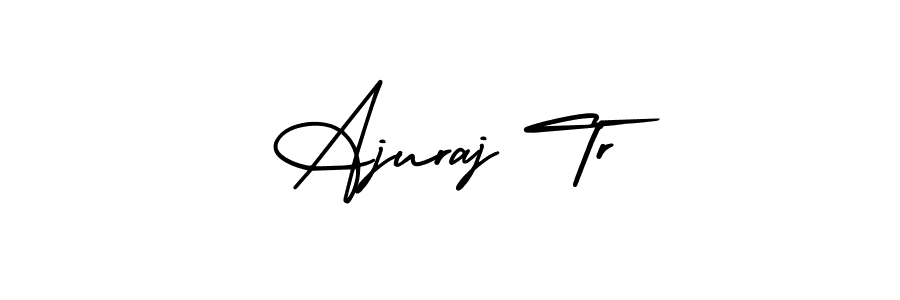 How to make Ajuraj Tr signature? AmerikaSignatureDemo-Regular is a professional autograph style. Create handwritten signature for Ajuraj Tr name. Ajuraj Tr signature style 3 images and pictures png