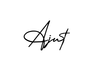 How to Draw Ajut signature style? AmerikaSignatureDemo-Regular is a latest design signature styles for name Ajut. Ajut signature style 3 images and pictures png