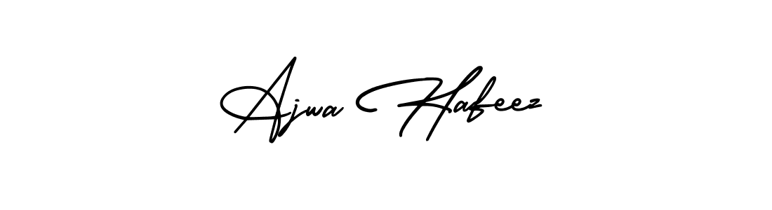 Ajwa Hafeez stylish signature style. Best Handwritten Sign (AmerikaSignatureDemo-Regular) for my name. Handwritten Signature Collection Ideas for my name Ajwa Hafeez. Ajwa Hafeez signature style 3 images and pictures png