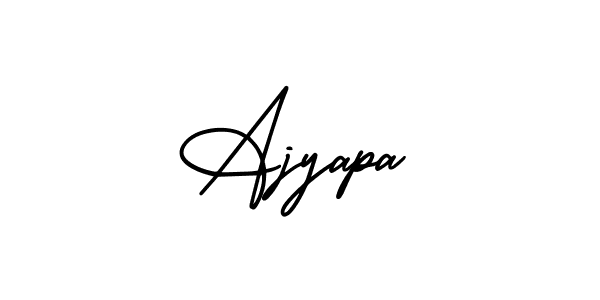 Make a beautiful signature design for name Ajyapa. With this signature (AmerikaSignatureDemo-Regular) style, you can create a handwritten signature for free. Ajyapa signature style 3 images and pictures png
