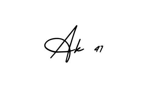 Also You can easily find your signature by using the search form. We will create Ak 47 name handwritten signature images for you free of cost using AmerikaSignatureDemo-Regular sign style. Ak 47 signature style 3 images and pictures png