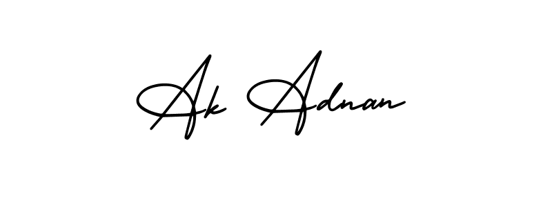 Also we have Ak Adnan name is the best signature style. Create professional handwritten signature collection using AmerikaSignatureDemo-Regular autograph style. Ak Adnan signature style 3 images and pictures png