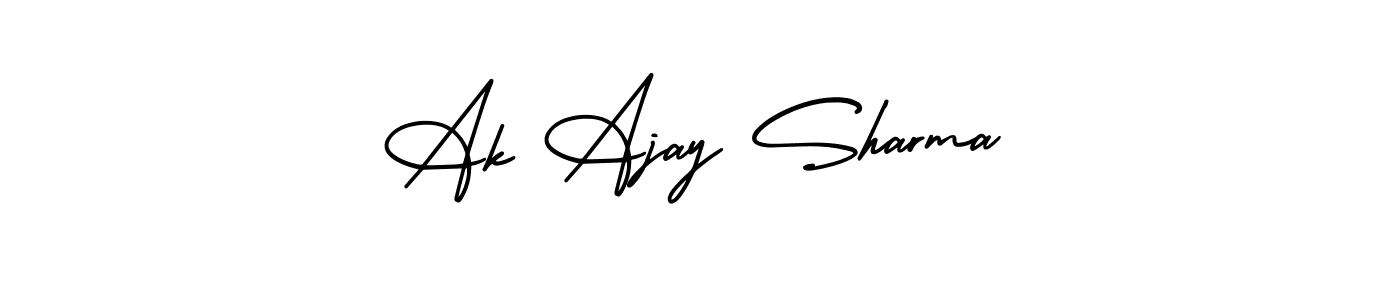 Make a short Ak Ajay Sharma signature style. Manage your documents anywhere anytime using AmerikaSignatureDemo-Regular. Create and add eSignatures, submit forms, share and send files easily. Ak Ajay Sharma signature style 3 images and pictures png