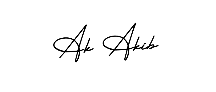 Similarly AmerikaSignatureDemo-Regular is the best handwritten signature design. Signature creator online .You can use it as an online autograph creator for name Ak Akib. Ak Akib signature style 3 images and pictures png