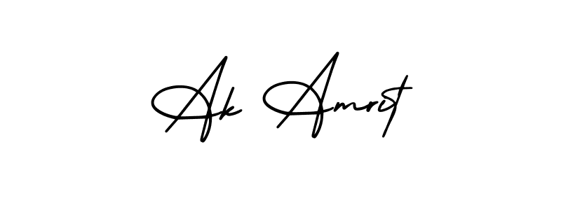 You can use this online signature creator to create a handwritten signature for the name Ak Amrit. This is the best online autograph maker. Ak Amrit signature style 3 images and pictures png