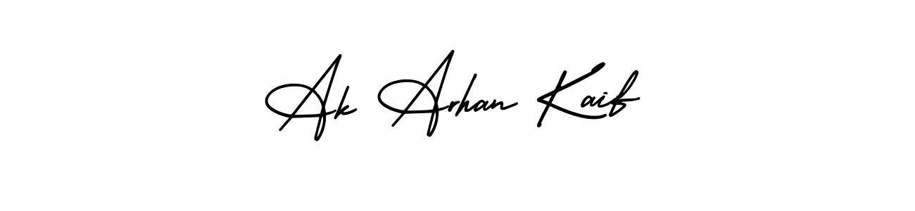 Design your own signature with our free online signature maker. With this signature software, you can create a handwritten (AmerikaSignatureDemo-Regular) signature for name Ak Arhan Kaif. Ak Arhan Kaif signature style 3 images and pictures png