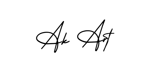 Also we have Ak Art name is the best signature style. Create professional handwritten signature collection using AmerikaSignatureDemo-Regular autograph style. Ak Art signature style 3 images and pictures png