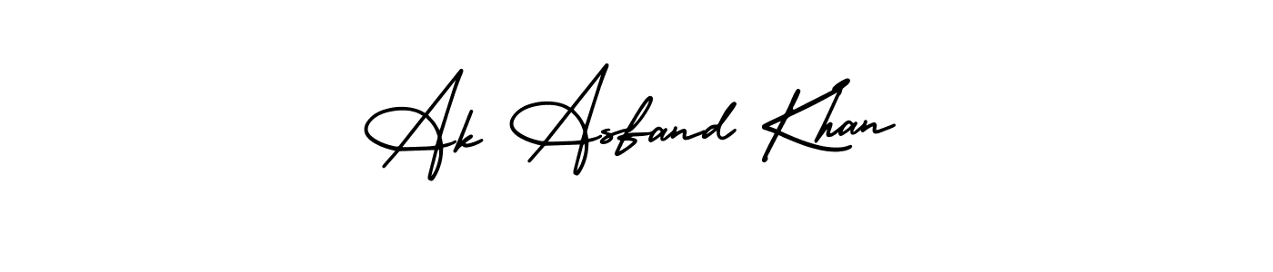 if you are searching for the best signature style for your name Ak Asfand Khan. so please give up your signature search. here we have designed multiple signature styles  using AmerikaSignatureDemo-Regular. Ak Asfand Khan signature style 3 images and pictures png