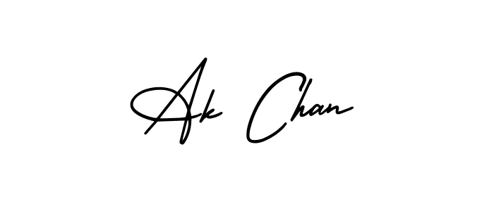 Also we have Ak Chan name is the best signature style. Create professional handwritten signature collection using AmerikaSignatureDemo-Regular autograph style. Ak Chan signature style 3 images and pictures png