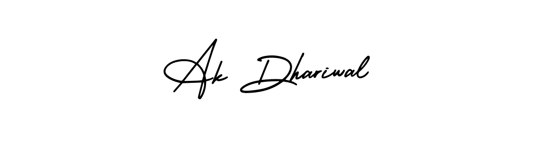 How to Draw Ak Dhariwal signature style? AmerikaSignatureDemo-Regular is a latest design signature styles for name Ak Dhariwal. Ak Dhariwal signature style 3 images and pictures png