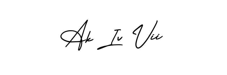 How to Draw Ak Iv Vii signature style? AmerikaSignatureDemo-Regular is a latest design signature styles for name Ak Iv Vii. Ak Iv Vii signature style 3 images and pictures png