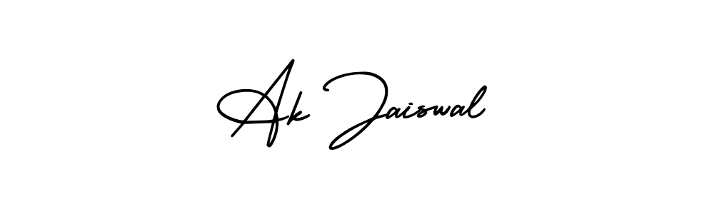 How to Draw Ak Jaiswal signature style? AmerikaSignatureDemo-Regular is a latest design signature styles for name Ak Jaiswal. Ak Jaiswal signature style 3 images and pictures png