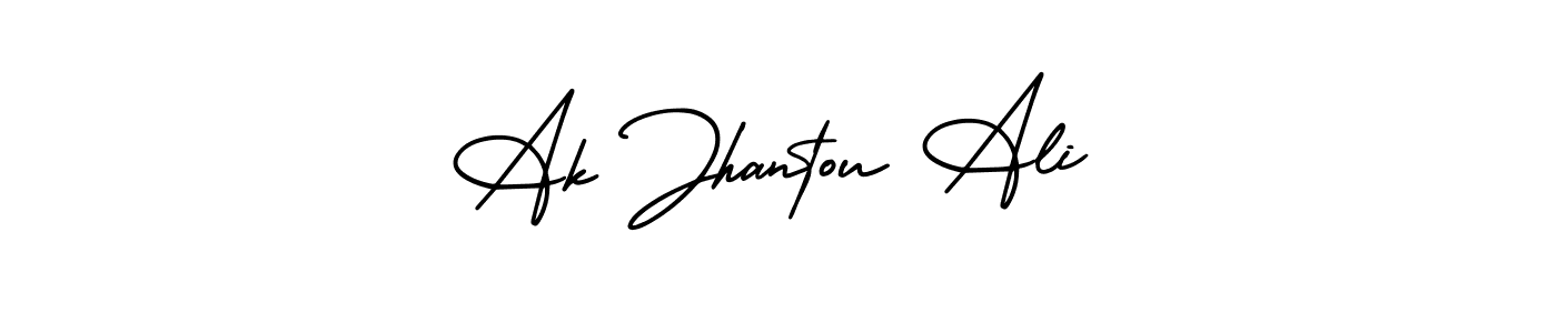 Similarly AmerikaSignatureDemo-Regular is the best handwritten signature design. Signature creator online .You can use it as an online autograph creator for name Ak Jhantou Ali. Ak Jhantou Ali signature style 3 images and pictures png