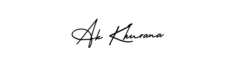 Design your own signature with our free online signature maker. With this signature software, you can create a handwritten (AmerikaSignatureDemo-Regular) signature for name Ak Khurana. Ak Khurana signature style 3 images and pictures png