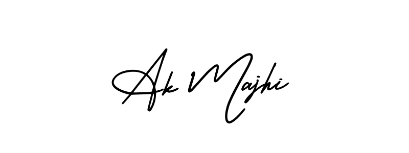 This is the best signature style for the Ak Majhi name. Also you like these signature font (AmerikaSignatureDemo-Regular). Mix name signature. Ak Majhi signature style 3 images and pictures png