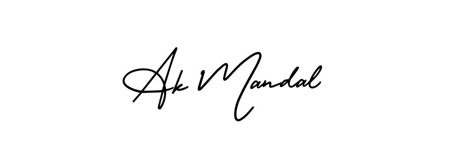 AmerikaSignatureDemo-Regular is a professional signature style that is perfect for those who want to add a touch of class to their signature. It is also a great choice for those who want to make their signature more unique. Get Ak Mandal name to fancy signature for free. Ak Mandal signature style 3 images and pictures png