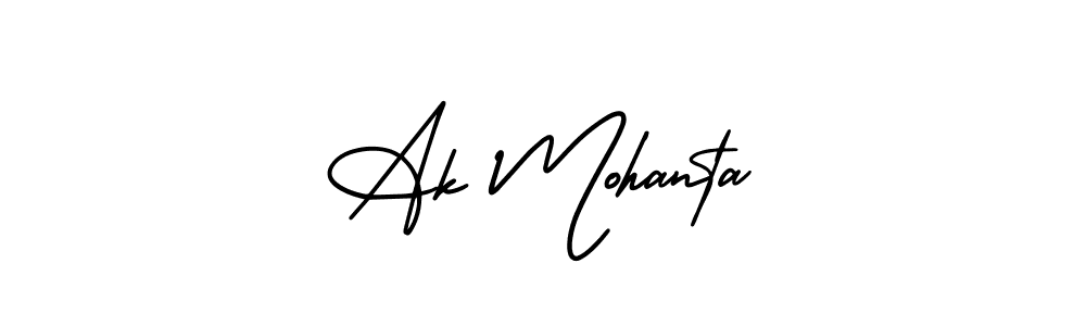 It looks lik you need a new signature style for name Ak Mohanta. Design unique handwritten (AmerikaSignatureDemo-Regular) signature with our free signature maker in just a few clicks. Ak Mohanta signature style 3 images and pictures png