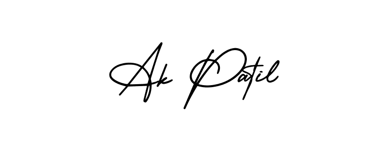 Make a beautiful signature design for name Ak Patil. Use this online signature maker to create a handwritten signature for free. Ak Patil signature style 3 images and pictures png