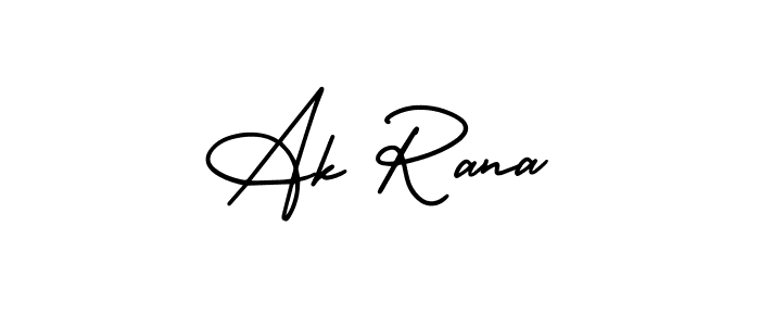 Similarly AmerikaSignatureDemo-Regular is the best handwritten signature design. Signature creator online .You can use it as an online autograph creator for name Ak Rana. Ak Rana signature style 3 images and pictures png