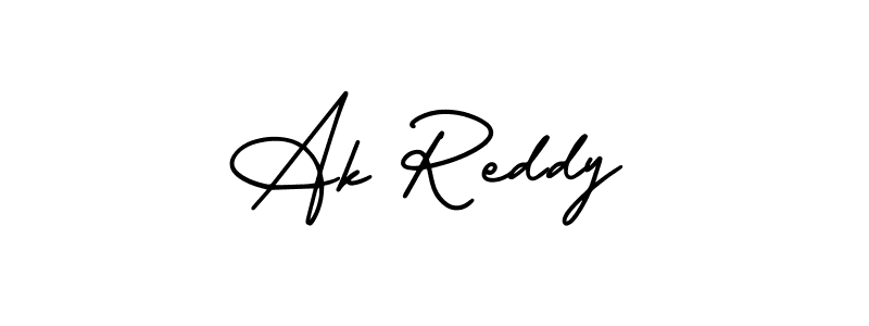 Ak Reddy stylish signature style. Best Handwritten Sign (AmerikaSignatureDemo-Regular) for my name. Handwritten Signature Collection Ideas for my name Ak Reddy. Ak Reddy signature style 3 images and pictures png