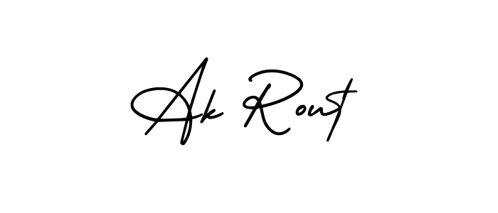 Also You can easily find your signature by using the search form. We will create Ak Rout name handwritten signature images for you free of cost using AmerikaSignatureDemo-Regular sign style. Ak Rout signature style 3 images and pictures png