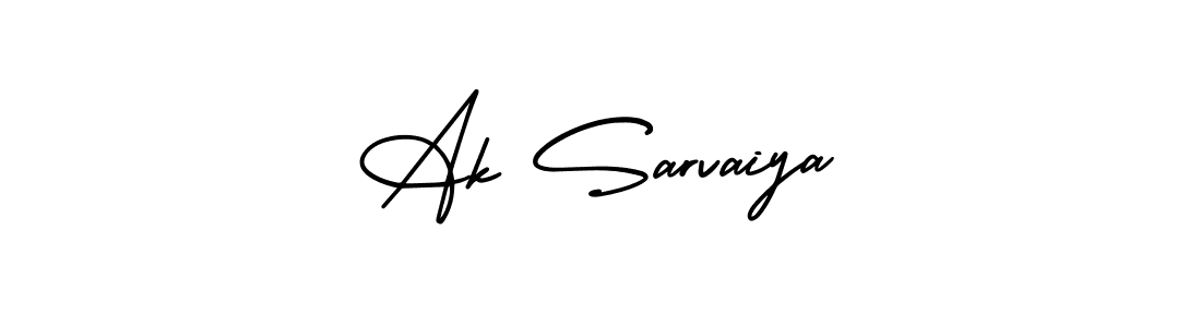 Ak Sarvaiya stylish signature style. Best Handwritten Sign (AmerikaSignatureDemo-Regular) for my name. Handwritten Signature Collection Ideas for my name Ak Sarvaiya. Ak Sarvaiya signature style 3 images and pictures png