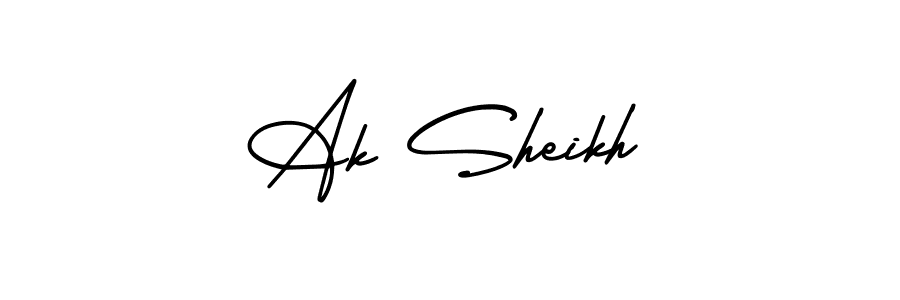 Also we have Ak Sheikh name is the best signature style. Create professional handwritten signature collection using AmerikaSignatureDemo-Regular autograph style. Ak Sheikh signature style 3 images and pictures png