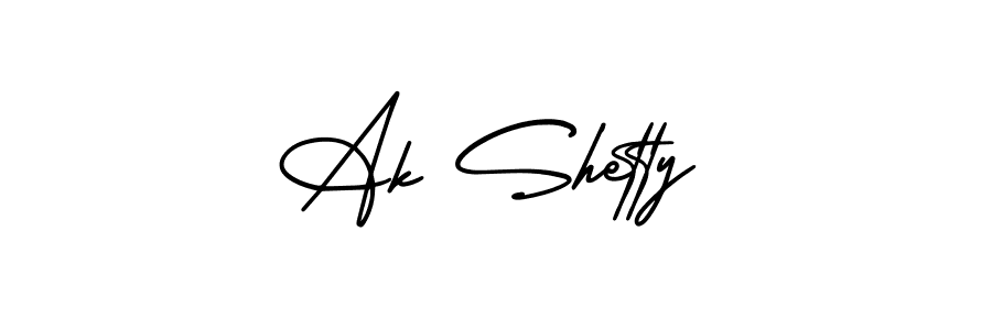 How to make Ak Shetty signature? AmerikaSignatureDemo-Regular is a professional autograph style. Create handwritten signature for Ak Shetty name. Ak Shetty signature style 3 images and pictures png