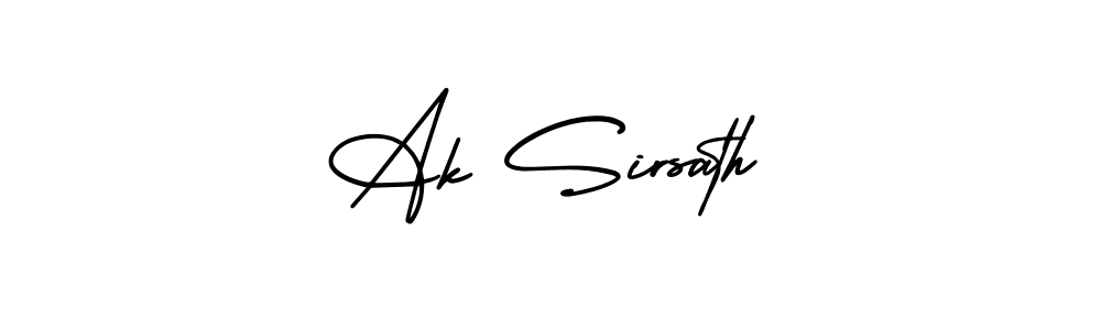 Make a beautiful signature design for name Ak Sirsath. With this signature (AmerikaSignatureDemo-Regular) style, you can create a handwritten signature for free. Ak Sirsath signature style 3 images and pictures png