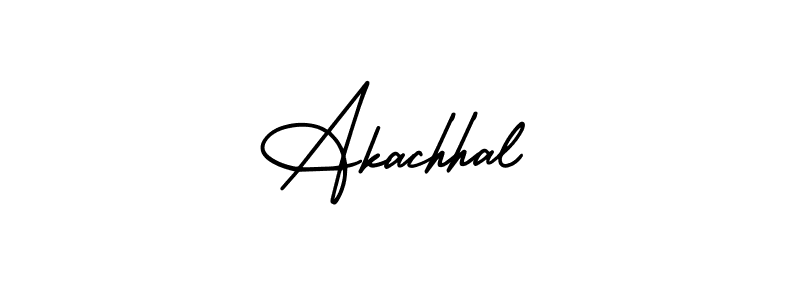 Use a signature maker to create a handwritten signature online. With this signature software, you can design (AmerikaSignatureDemo-Regular) your own signature for name Akachhal. Akachhal signature style 3 images and pictures png