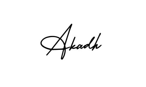 This is the best signature style for the Akadh name. Also you like these signature font (AmerikaSignatureDemo-Regular). Mix name signature. Akadh signature style 3 images and pictures png