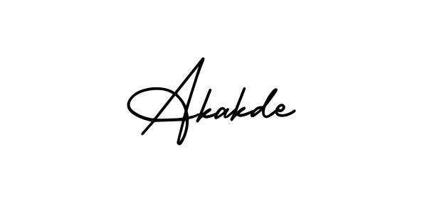 How to make Akakde signature? AmerikaSignatureDemo-Regular is a professional autograph style. Create handwritten signature for Akakde name. Akakde signature style 3 images and pictures png