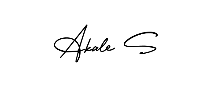 Best and Professional Signature Style for Akale S. AmerikaSignatureDemo-Regular Best Signature Style Collection. Akale S signature style 3 images and pictures png